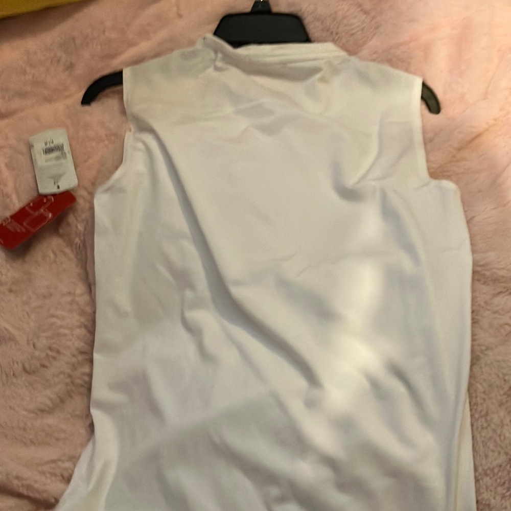 White Workout Muscle Shirt